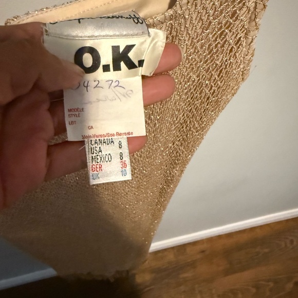 Joseph Ribkoff Tan Fringe Mini Dress - Picture 4 of 4